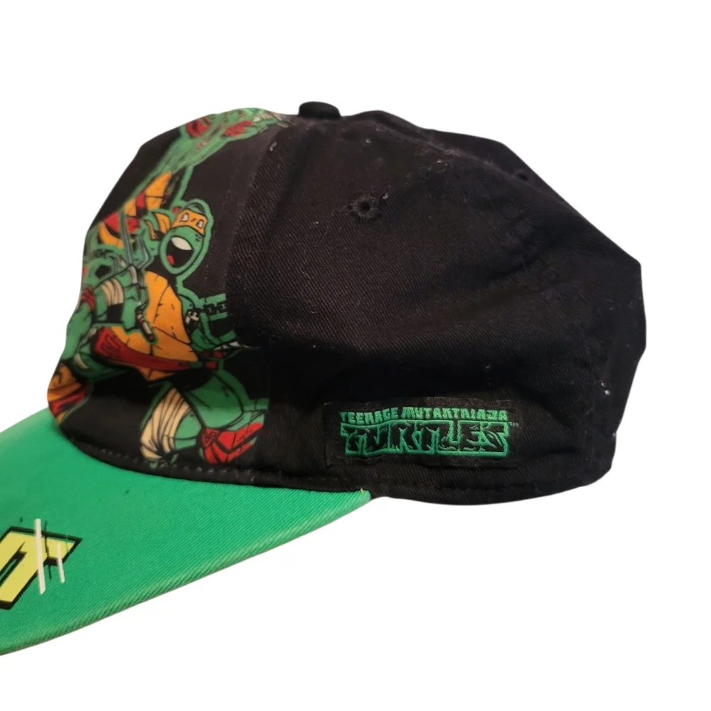 Vintage TMNT Youth Adjustable Hat Cap Teenage Mutant Ninja Turtles Retro OS